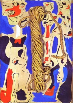 ジョアン・ミロ Painting - ロープと人々 I ジョアン・ミロ